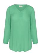 Kcami Ls Tunic Tops Tunics Green Kaffe Curve