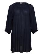 Kcami 3/4 Sl Tunic Tops Tunics Black Kaffe Curve