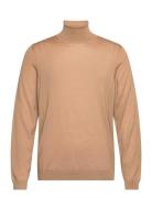 Musso-P Tops Knitwear Turtlenecks Beige BOSS