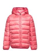 Hooded Jacket Sport Jackets & Coats Puffer & Padded Pink Champion