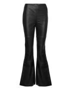 Kick Pant Bottoms Trousers Leather Leggings-Bukser Black Deadwood