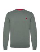 San Cassius-C1 Designers Knitwear Round Necks Green HUGO