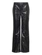 Enrock Pants 7006 Bottoms Trousers Leather Leggings-Bukser Black Envii