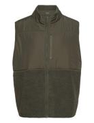 Centre Pile Fleece Vest Sport Vests Khaki Green Björn Borg