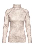 Fierce Long Sleeve Sport T-shirts & Tops Long-sleeved Beige Kari Traa