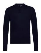 Slhtown Merino Coolmax Knit Polo Noos Tops Knitwear Long Sleeve Knitte...