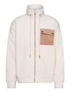 Dpcord Detail Teddy Jacket Tops Sweat-shirts & Hoodies Fleeces & Midla...