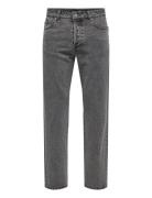 Onsedge Org Mid. Grey 7587 Dnm Jeans Bottoms Jeans Relaxed Grey ONLY &...