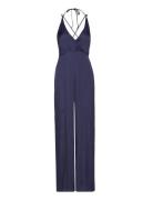 Barba Bottoms Jumpsuits Blue Max&Co.