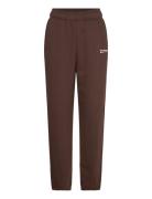 Linear Heritage Brushed Back Fleece Sweatpant Sport Sweatpants Brown N...