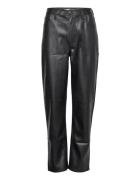 Tjw Julie Pleather Pant Bottoms Trousers Leather Leggings-Bukser Black...