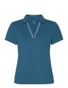 W Cloudspun Piped Ss Polo Tops T-shirts & Tops Polos Blue PUMA Golf