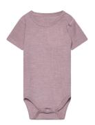 Bet - Bodysuit Bodies Short-sleeved Purple Hust & Claire