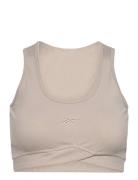 Studio Rib Crop Sport Crop Tops Sleeveless Crop Tops Beige Reebok Perf...