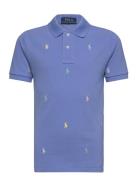 Polo Pony Cotton Mesh Polo Shirt Tops T-shirts Polo Shirts Short-sleev...