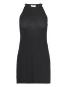 High Neck Tank Dress Designers Short Dress Black Filippa K