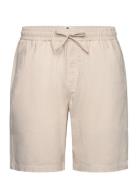 Aklt James Cot/Linen Ela Shorts Bottoms Shorts Casual Beige Anerkjendt