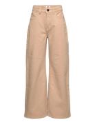 Tnd Jade Wide Bottoms Jeans Wide Jeans Beige TUMBLE 'N DRY