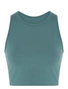 Tipped Dylan Bra Tops Crop Tops Sleeveless Crop Tops Blue Girlfriend C...