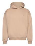 M. Relaxed Hoodie Designers Sweat-shirts & Hoodies Hoodies Beige HOLZW...