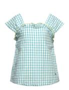 Vichy Woven Top Tops T-shirts Sleeveless Blue Bobo Choses