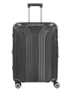 Elvaa, 4W Trolley M Exp. Bags Suitcases Black Travelite