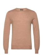 Lyle Light Merino Sweater Designers Knitwear Round Necks Beige J. Lind...