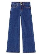 Asta Bottoms Jeans Wide Jeans Blue Molo