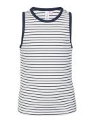 Vmvio Striped Sl Top Jrs Girl Tops T-shirts Sleeveless White Vero Moda...