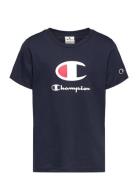 Crewneck T-Shirt Sport T-shirts Short-sleeved Navy Champion