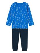 Nmmnightset Skydiver Space Noos Pyjamas Sett Blue Name It