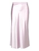 Hana Satin Skirt Designers Knee-length & Midi Purple Ahlvar Gallery