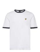 Ringer T-Shirt Tops T-shirts Short-sleeved White Lyle & Scott