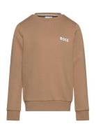 Sweatshirt Tops Sweat-shirts & Hoodies Sweat-shirts Beige BOSS