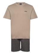 Relax Short Set Pyjamas Beige BOSS