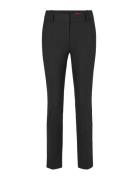 Hetana Bottoms Trousers Slim Fit Trousers Black HUGO