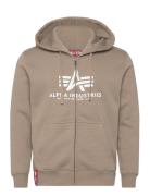 Basic Zip Hoodie Designers Sweat-shirts & Hoodies Hoodies Beige Alpha ...