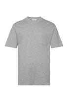 Sddurant Ss Tee Tops T-shirts Short-sleeved Grey Solid