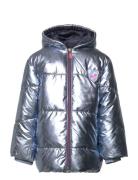 Puffer Jacket Fôret Jakke Blue Billieblush