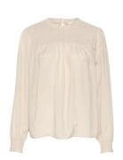 Crrinni Smockblouse Tops Blouses Long-sleeved Cream Cream