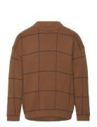 Tnlennart Jacquard Pullover Tops Knitwear Pullovers Brown The New