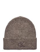 Thick Embroidery Beanie Accessories Headwear Beanies Brown Calvin Klei...