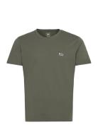 Ss Patch Logo Tee Tops T-shirts Short-sleeved Khaki Green Lee Jeans