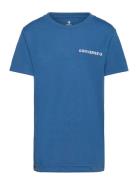 Te-S/S Tee Tops T-shirts Short-sleeved Blue Converse