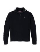 Turtleneck Half Zip Sweater Tops Knitwear Pullovers Navy Tommy Hilfige...