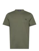 Ringer T-Shirt Tops T-shirts Short-sleeved Green Fred Perry