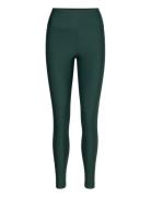 Graphic High Waist Tights Sport Running-training Tights Green Casall