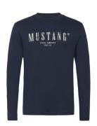 Style Asheville Tops T-shirts Long-sleeved Navy MUSTANG