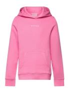 Logo Hoodie Tops Sweat-shirts & Hoodies Hoodies Pink Tom Tailor