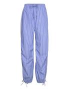 Noora Bottoms Trousers Wide Leg Blue Baum Und Pferdgarten